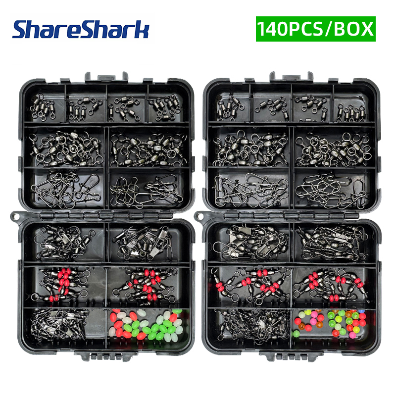 Fishing Lure Spinnerbait - ShareShark 140Pcs Fishing Accessory Set, Lure