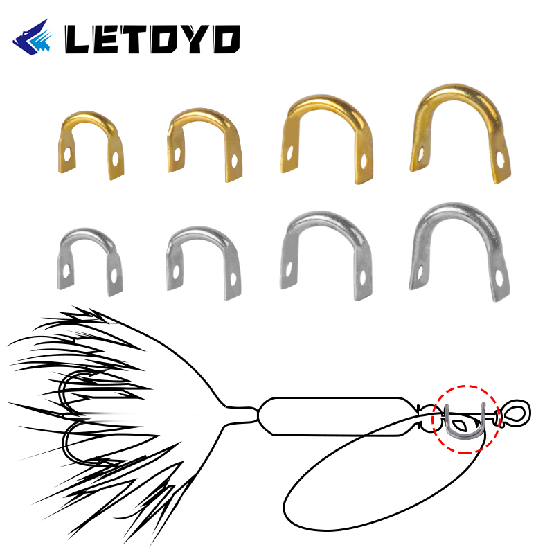 LETOYO 100pcs Folded Clevises  - Fishing Lure Spinnerbait recension och pris
