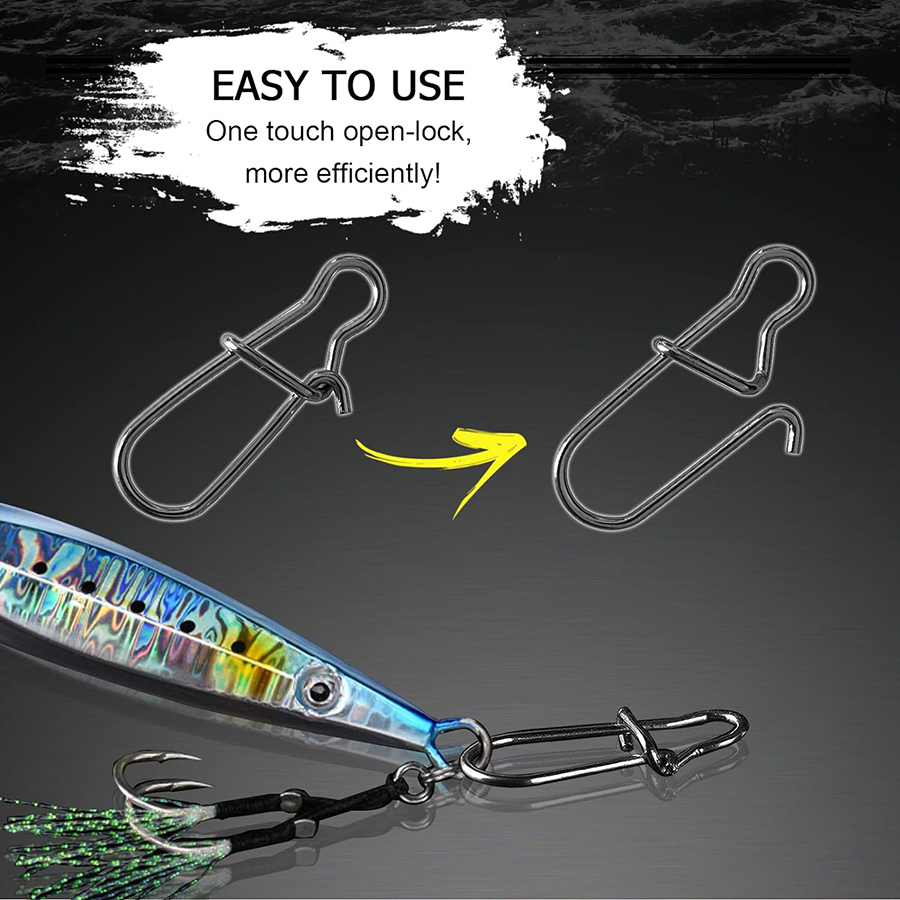 50Pcs Crankbait Snaps Stainles - Fishing Lure Accessories recension och pris